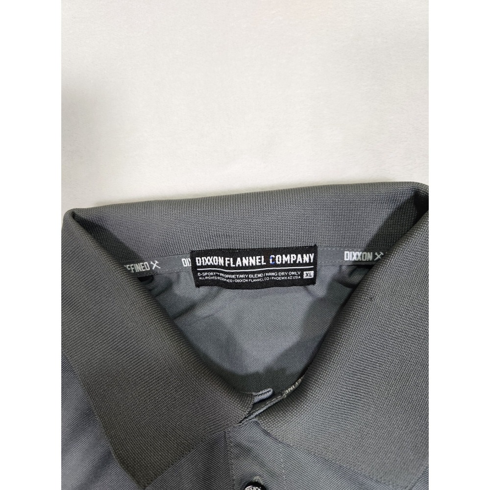 Dixxon Flannel Company Polo Shirt Men's XL Big D-Sport Gray S/S Embroidered Logo - Picture 2 of 8